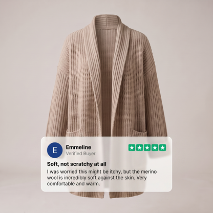 Thalira – Cardigan douillet en laine