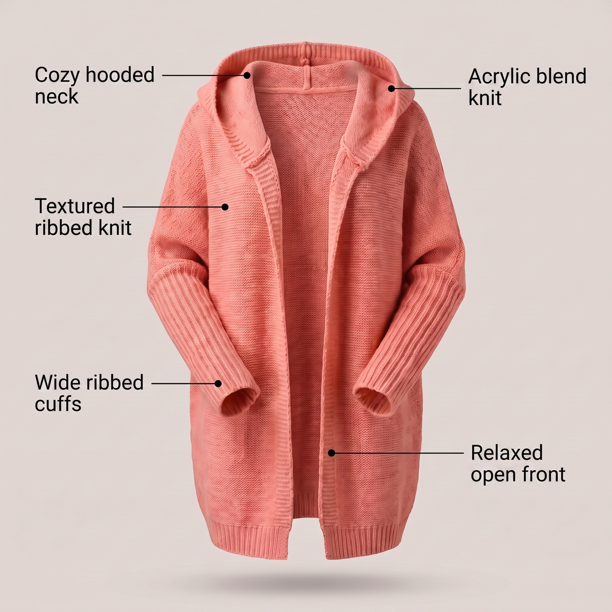 Valentina Rossi – Cardigan douillet en maille ample