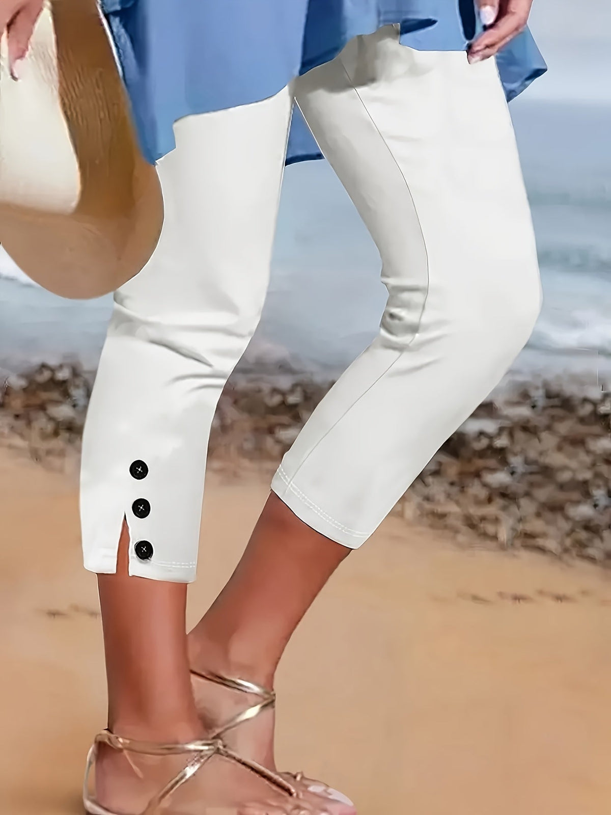 Clara – Pantacourt extensible élégant