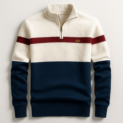 ELSTON HERITAGE – PULL À COL ZIPPÉ