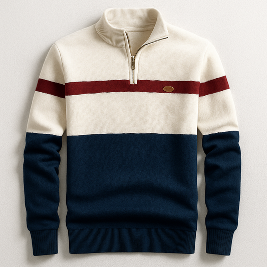 ELSTON HERITAGE – PULL À COL ZIPPÉ