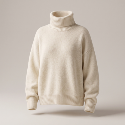 Aurora – Pull luxueux à col roulé en cachemire