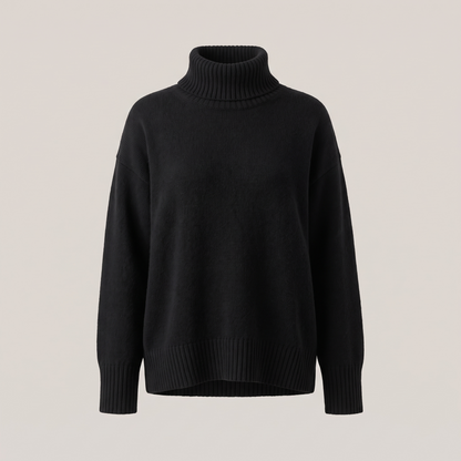 Aurora – Pull luxueux à col roulé en cachemire
