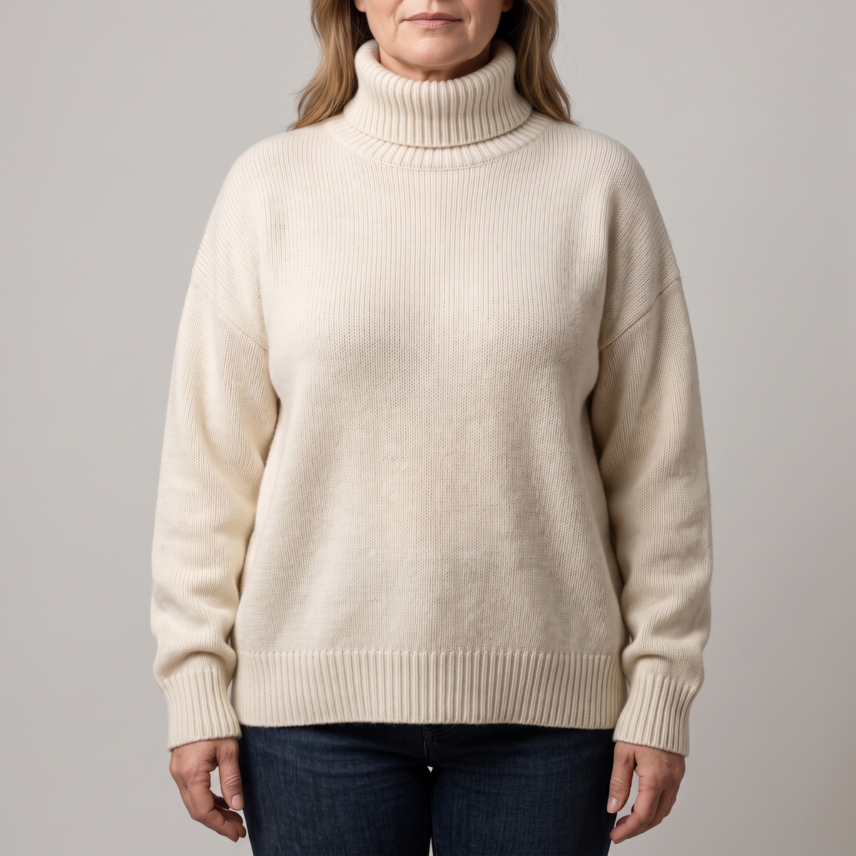 Aurora – Pull luxueux à col roulé en cachemire