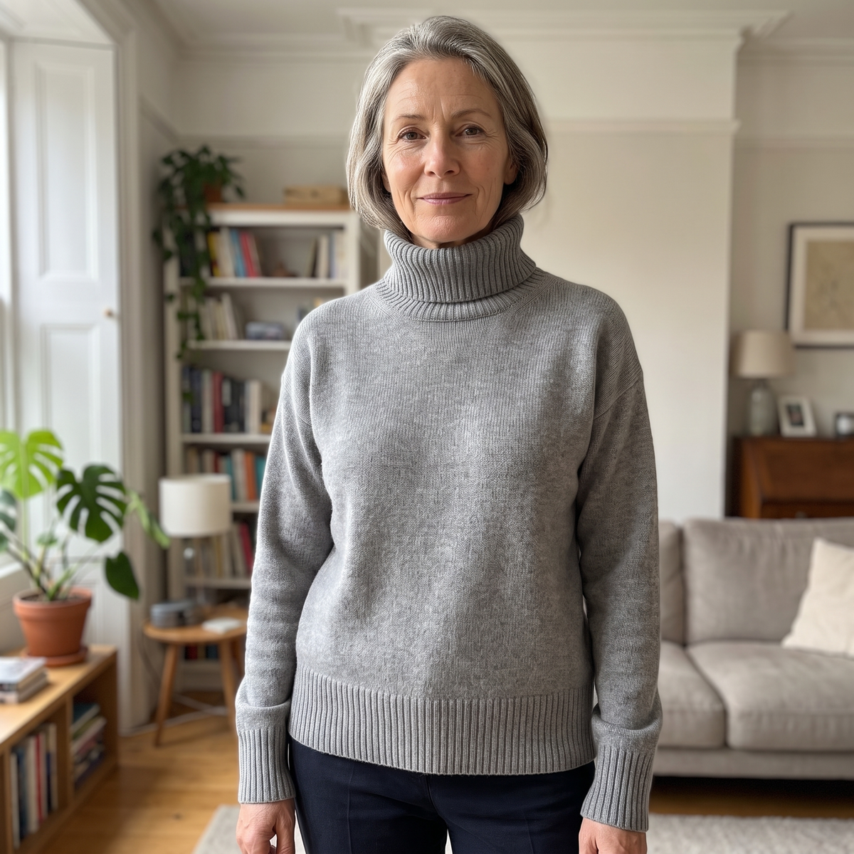 Aurora – Pull luxueux à col roulé en cachemire