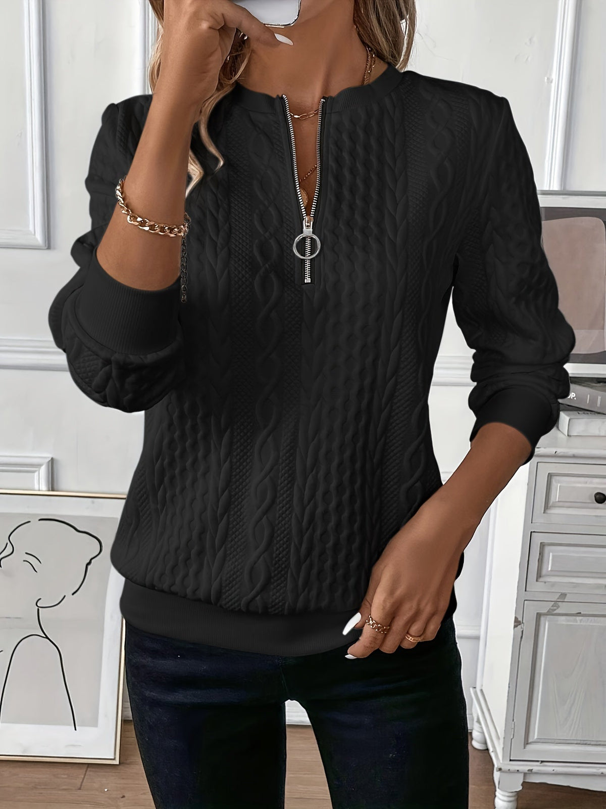 Amy | Pull zippé