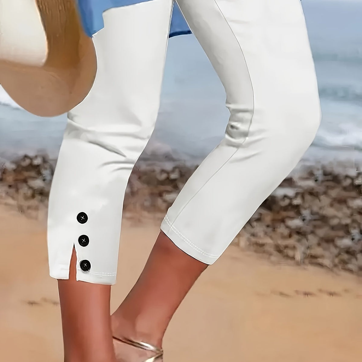 Clara – Pantacourt extensible élégant