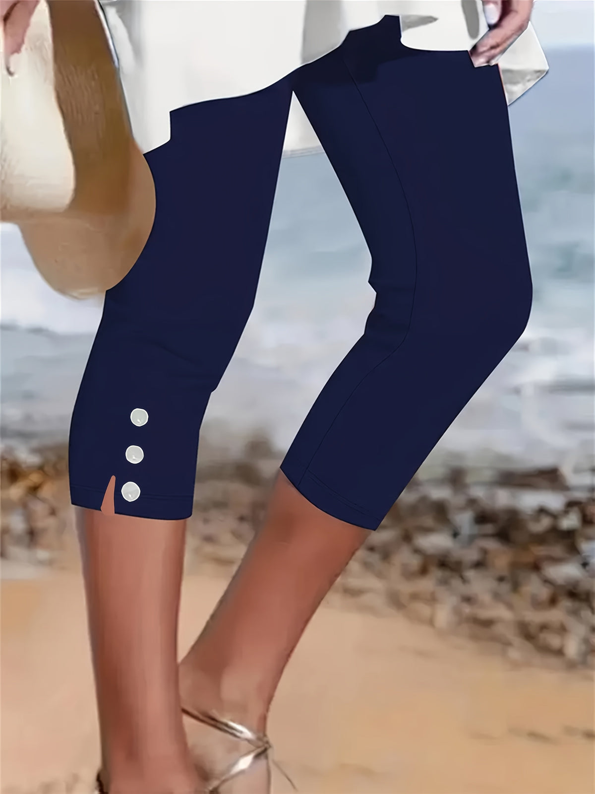 Clara – Pantacourt extensible élégant