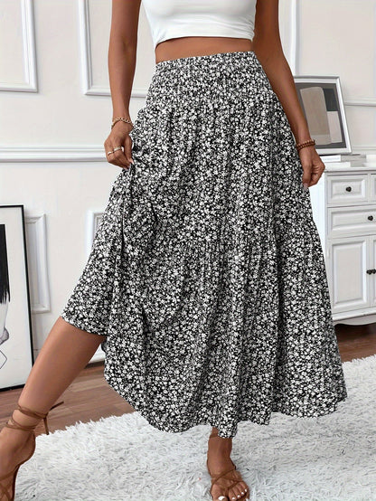 Elena – Jupe à petits motifs floraux