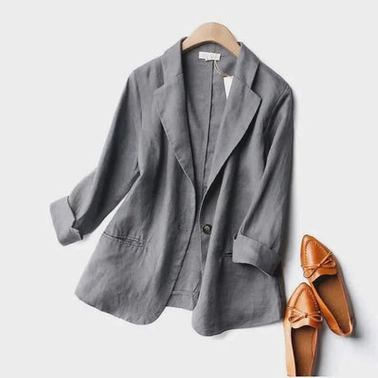 Alena – Blazer en lin à l’élégance naturelle