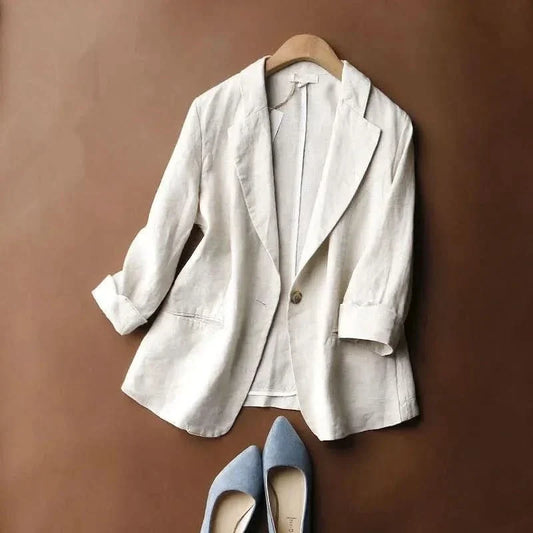 Alena – Blazer en lin à l’élégance naturelle