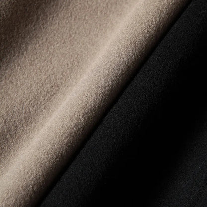 Manteau à capuche 100 % laine
