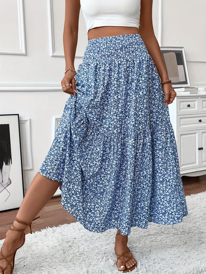 Elena – Jupe à petits motifs floraux