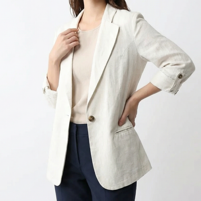 Alena – Blazer en lin à l’élégance naturelle