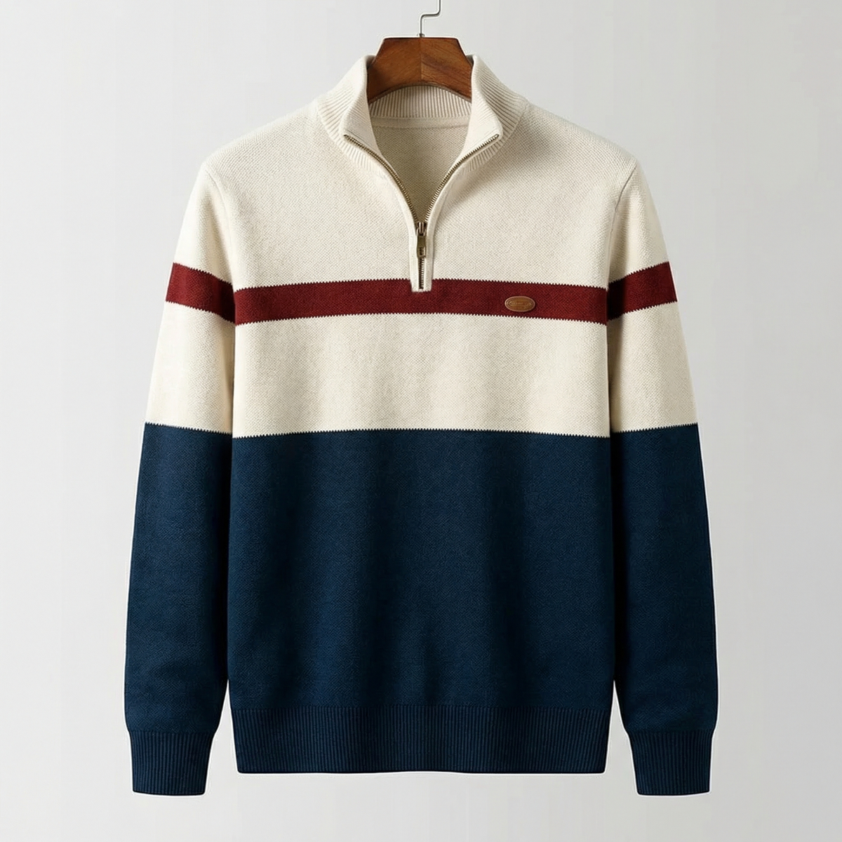 ELSTON HERITAGE – PULL À COL ZIPPÉ