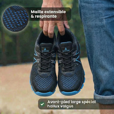 Chaussures de marche à confort orthopédique pour homme