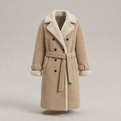 Monroe – Manteau luxueux en polaire effet mouton