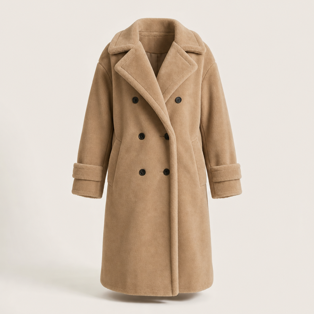 Monroe – Manteau luxueux en polaire effet mouton