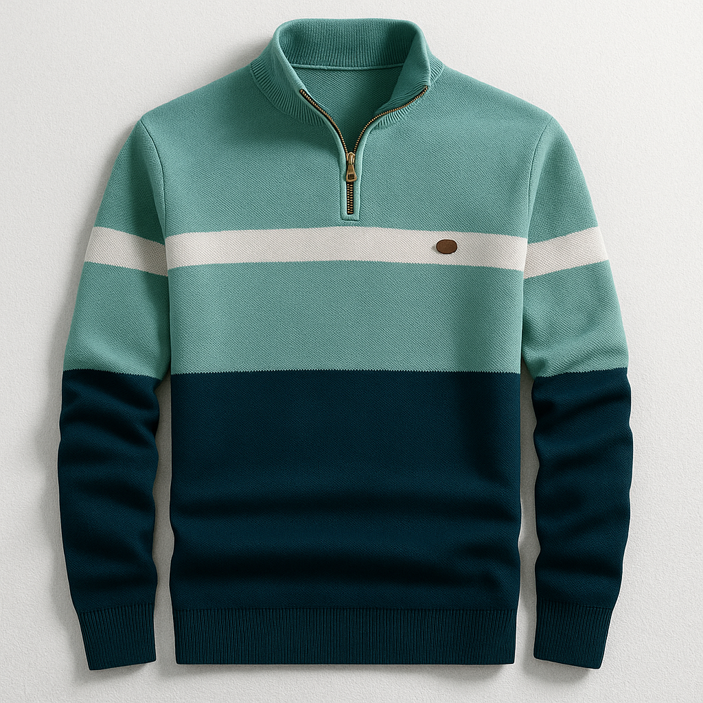 ELSTON HERITAGE – PULL À COL ZIPPÉ