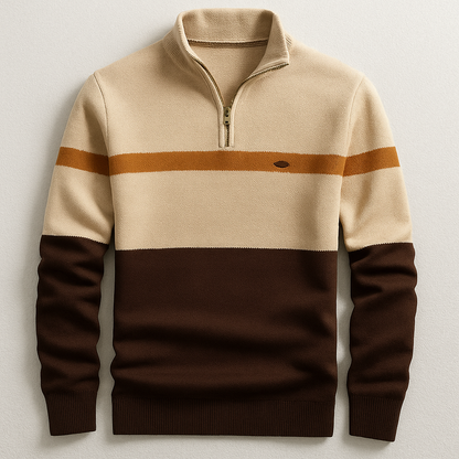 ELSTON HERITAGE – PULL À COL ZIPPÉ