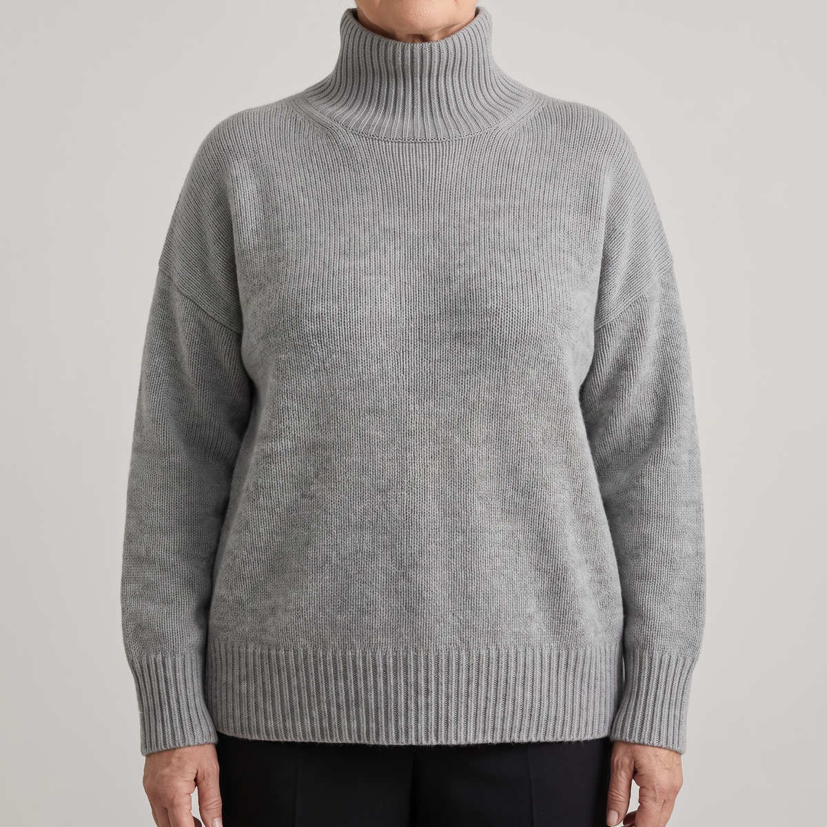 Isabella – Pull luxueux à col roulé en cachemire