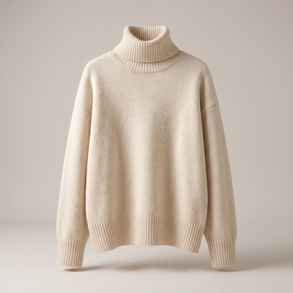 Isabella – Pull luxueux à col roulé en cachemire