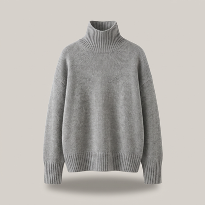 Isabella – Pull luxueux à col roulé en cachemire