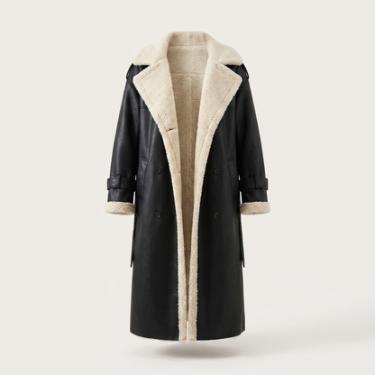 Monroe – Manteau luxueux en polaire effet mouton